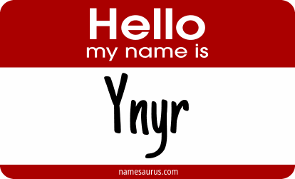 Hello my name is Ynyr png download