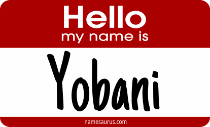 Hello my name is Yobani png download