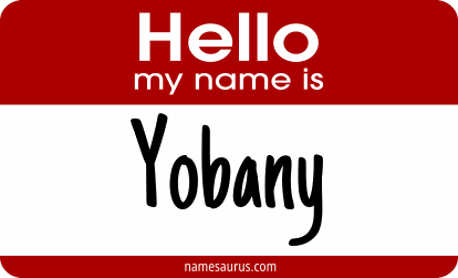 Hello my name is Yobany png download