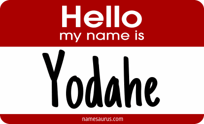 Hello my name is Yodahe png download