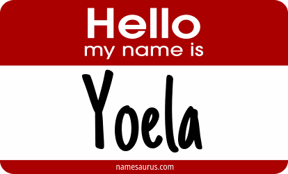 Hello my name is Yoela png download