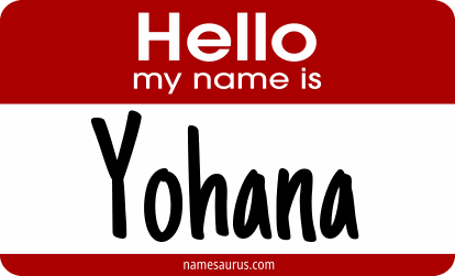 Hello my name is Yohana png download