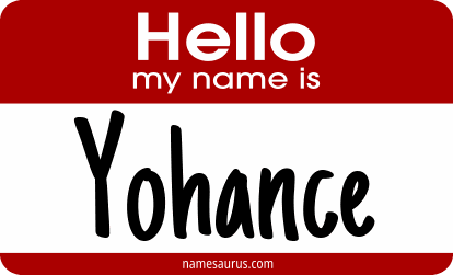 Hello my name is Yohance png download