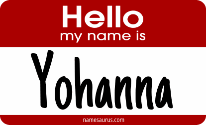Hello my name is Yohanna png download