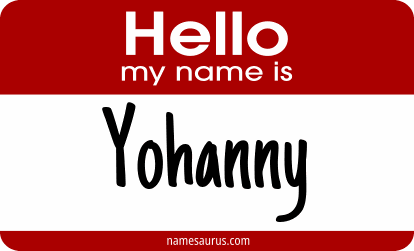 Hello my name is Yohanny png download
