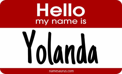 Hello my name is Yolanda png download