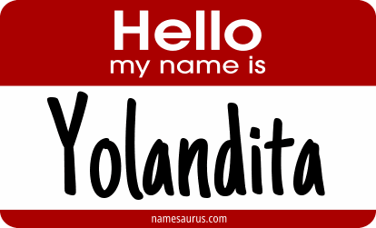 Hello my name is Yolandita png download