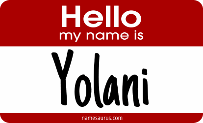 Hello my name is Yolani png download