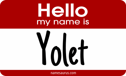 Hello my name is Yolet png download