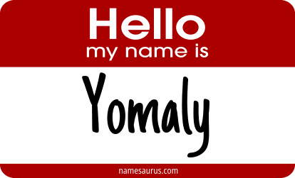 Hello my name is Yomaly png download