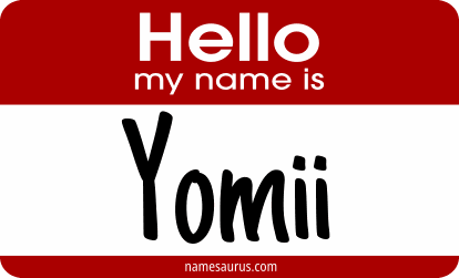 Hello my name is Yomii png download