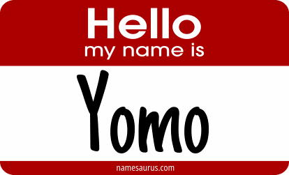 Hello my name is Yomo png download
