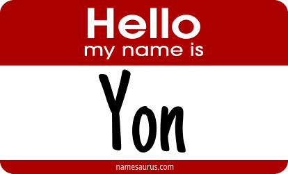 Hello my name is Yon png download