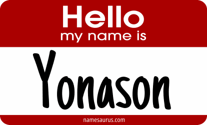 Hello my name is Yonason png download