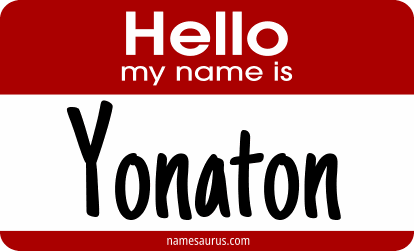 Hello my name is Yonaton png download