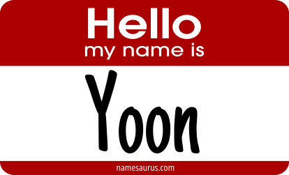 Hello my name is Yoon png download