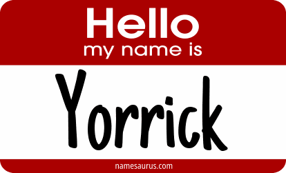 Hello my name is Yorrick png download