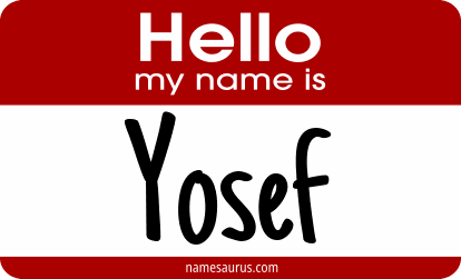 Hello my name is Yosef png download