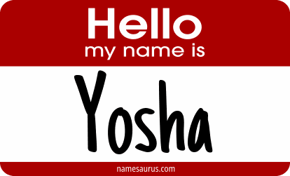 Hello my name is Yosha png download
