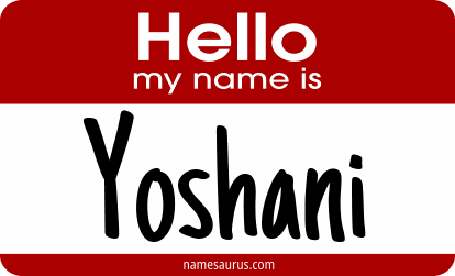 Hello my name is Yoshani png download
