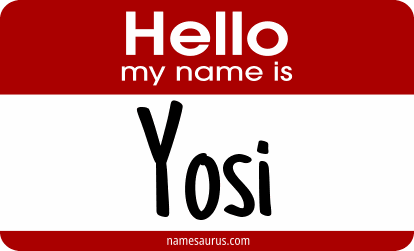 Hello my name is Yosi png download