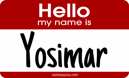 Hello my name is Yosimar png download