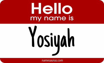 Hello my name is Yosiyah png download