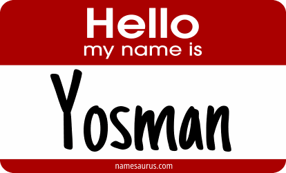 Hello my name is Yosman png download