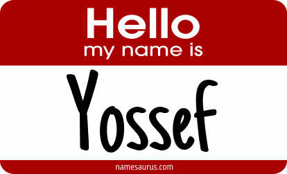 Hello my name is Yossef png download