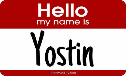Hello my name is Yostin png download