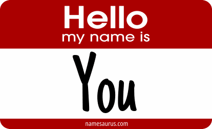 Hello my name is You png download