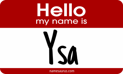 Hello my name is Ysa png download