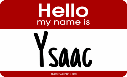 Hello my name is Ysaac png download