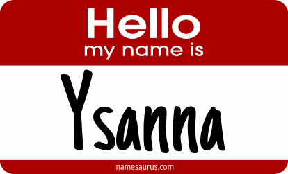 Hello my name is Ysanna png download