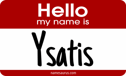 Hello my name is Ysatis png download