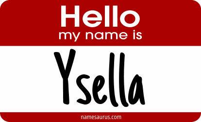 Hello my name is Ysella png download