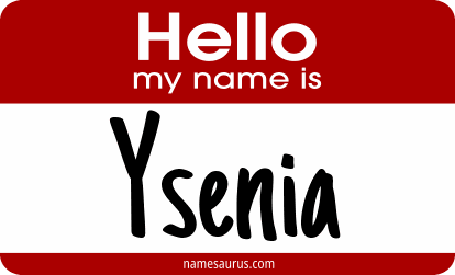 Hello my name is Ysenia png download