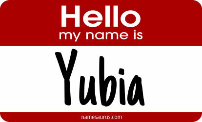 Hello my name is Yubia png download