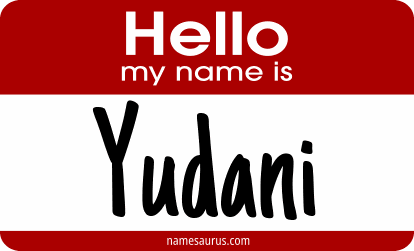 Hello my name is Yudani png download