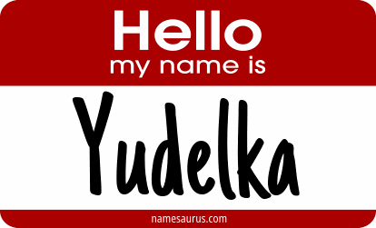 Hello my name is Yudelka png download