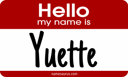 Hello my name is Yuette png download