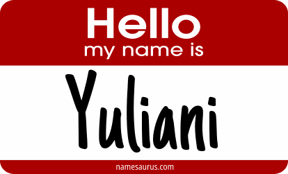 Hello my name is Yuliani png download