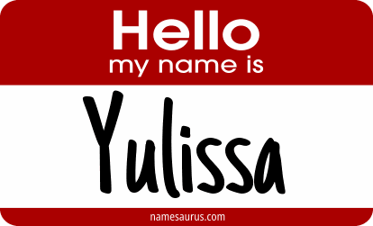 Hello my name is Yulissa png download