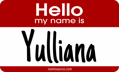 Hello my name is Yulliana png download