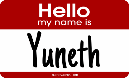 Hello my name is Yuneth png download