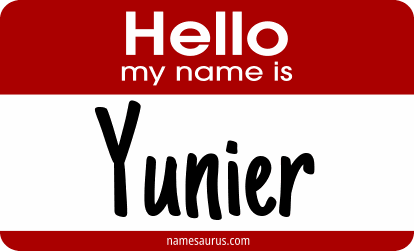 Hello my name is Yunier png download