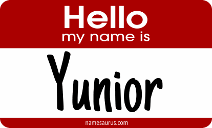 Hello my name is Yunior png download