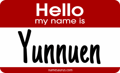 Hello my name is Yunnuen png download