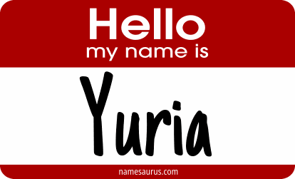 Hello my name is Yuria png download