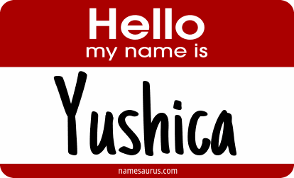 Hello my name is Yushica png download